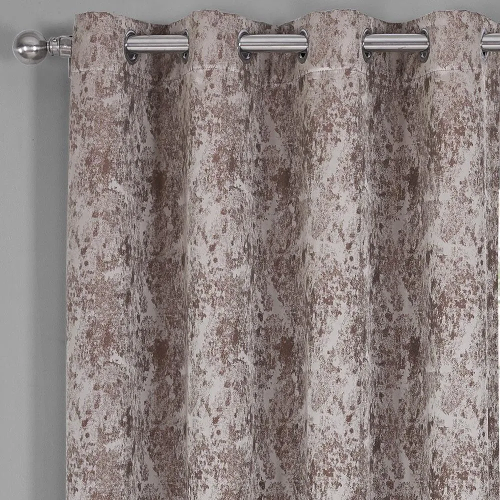 100% Blackout Curtain Bali - Modern Upscaled Wallpaper Abstract Theme (Set of 2)
