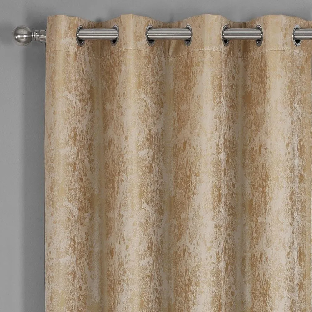 100% Blackout Curtain Bali - Modern Upscaled Wallpaper Abstract Theme (Set of 2)