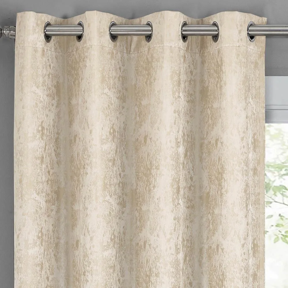 100% Blackout Curtain Bali - Modern Upscaled Wallpaper Abstract Theme (Set of 2)