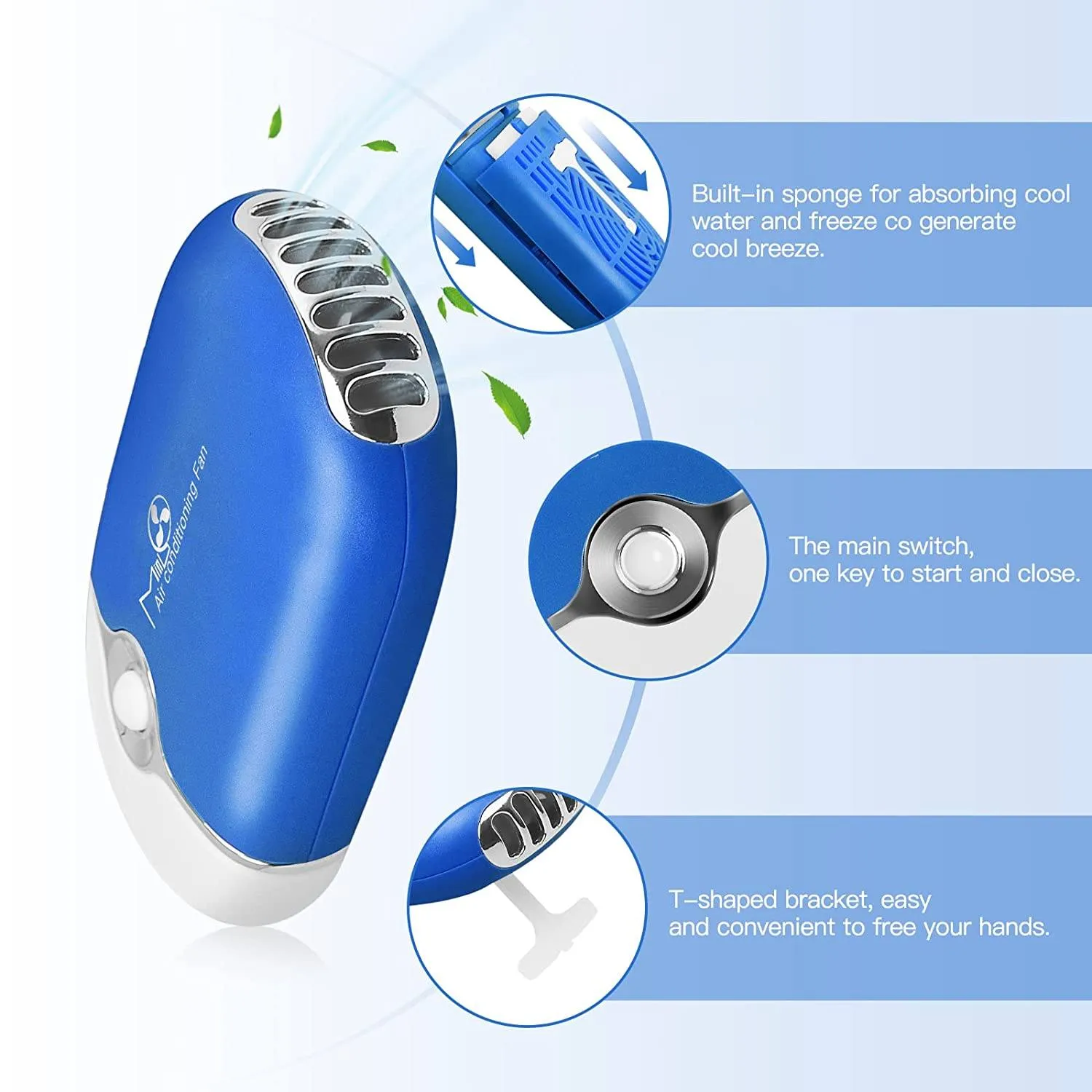 2-Piece: Rechargeable Handheld Mini Eyelash Fan