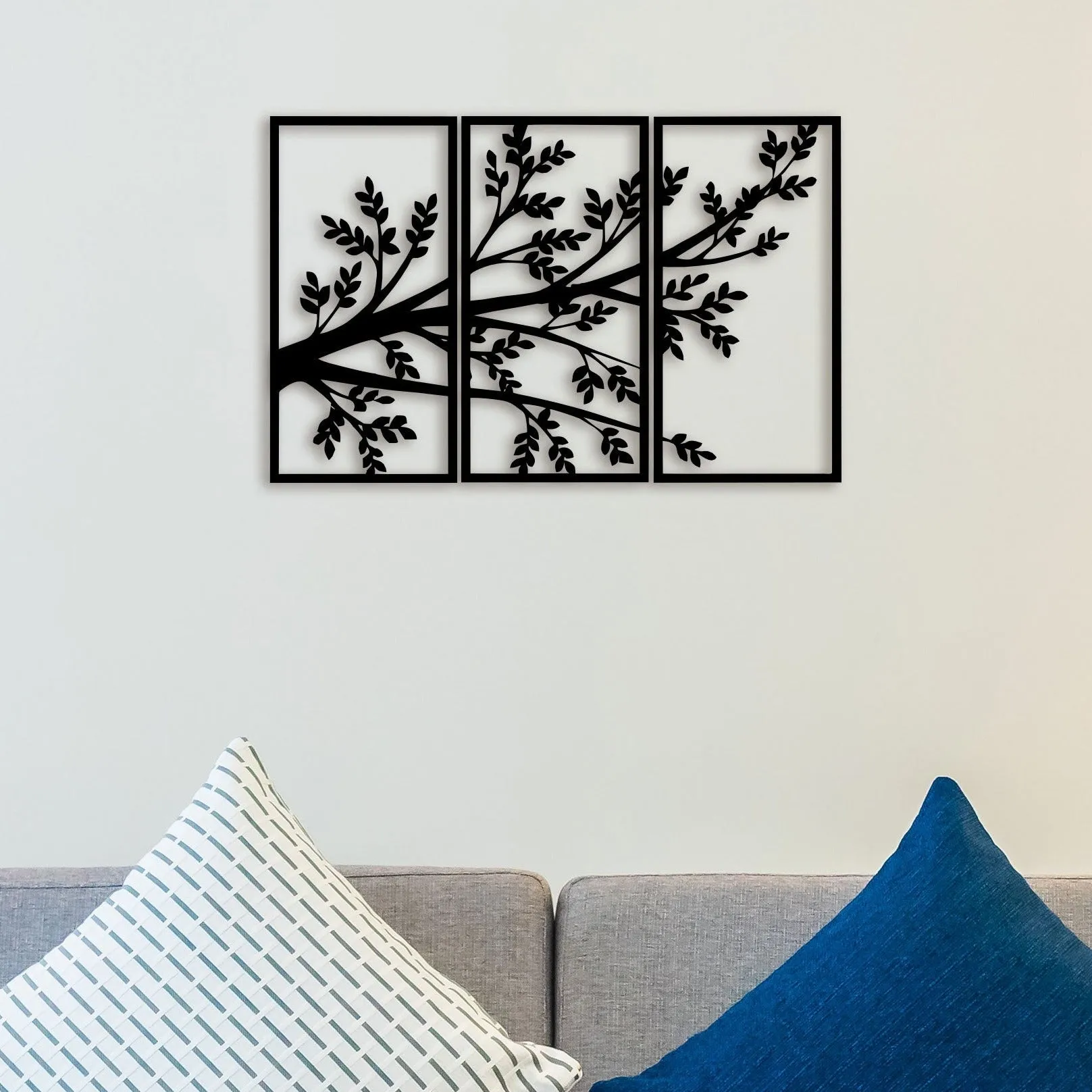 3 Piece Leaf Metal Wall Art