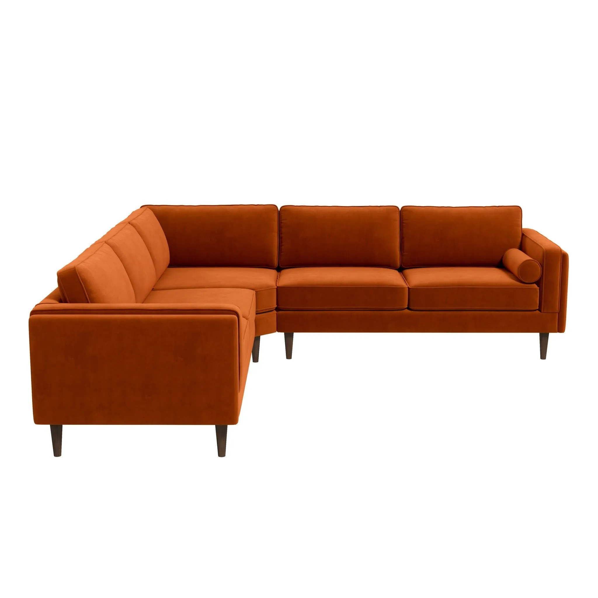 Amber - Velvet Corner Sectional Sofa by Couch.com