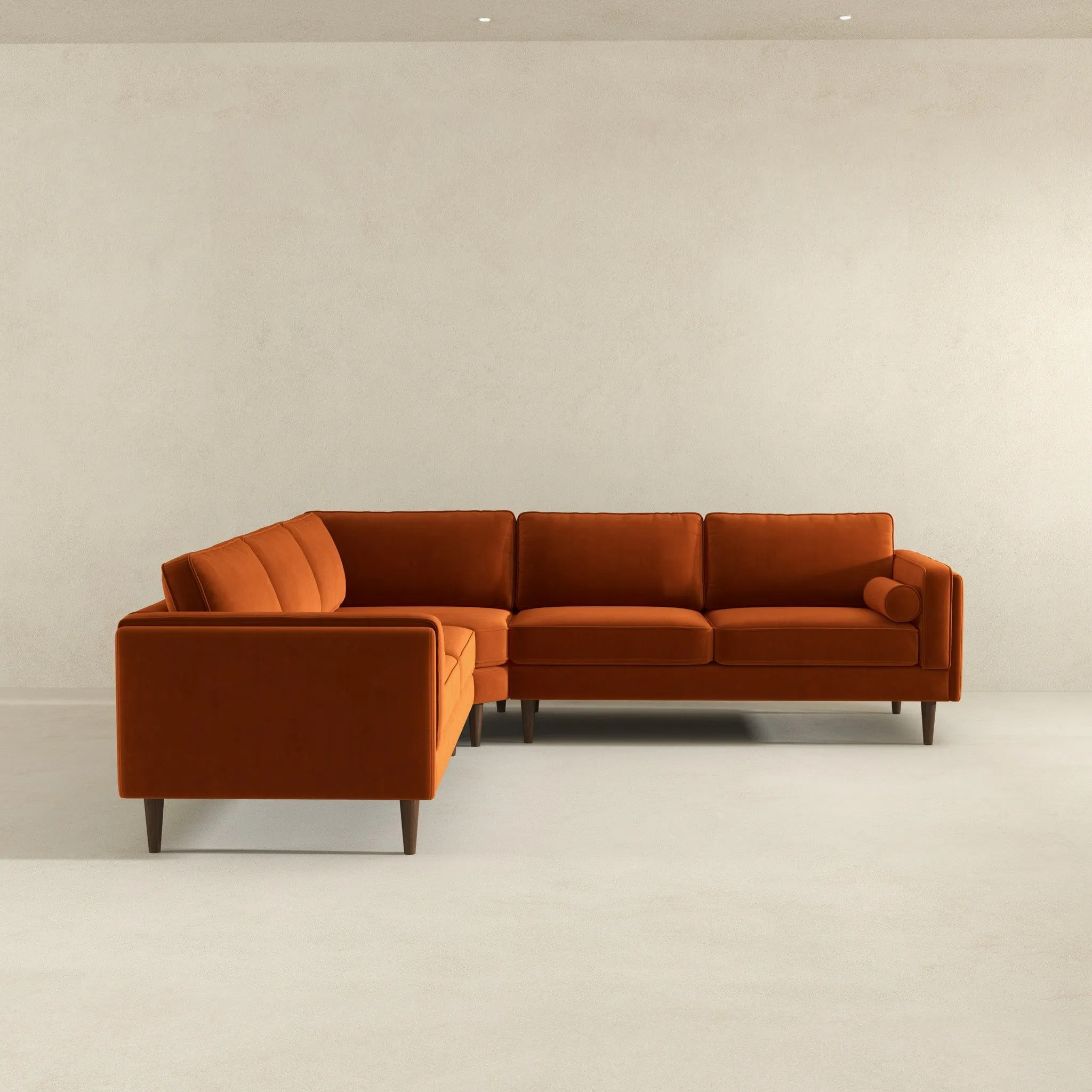 Amber - Velvet Corner Sectional Sofa by Couch.com