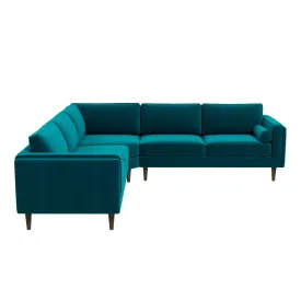 Amber - Velvet Corner Sectional Sofa by Couch.com