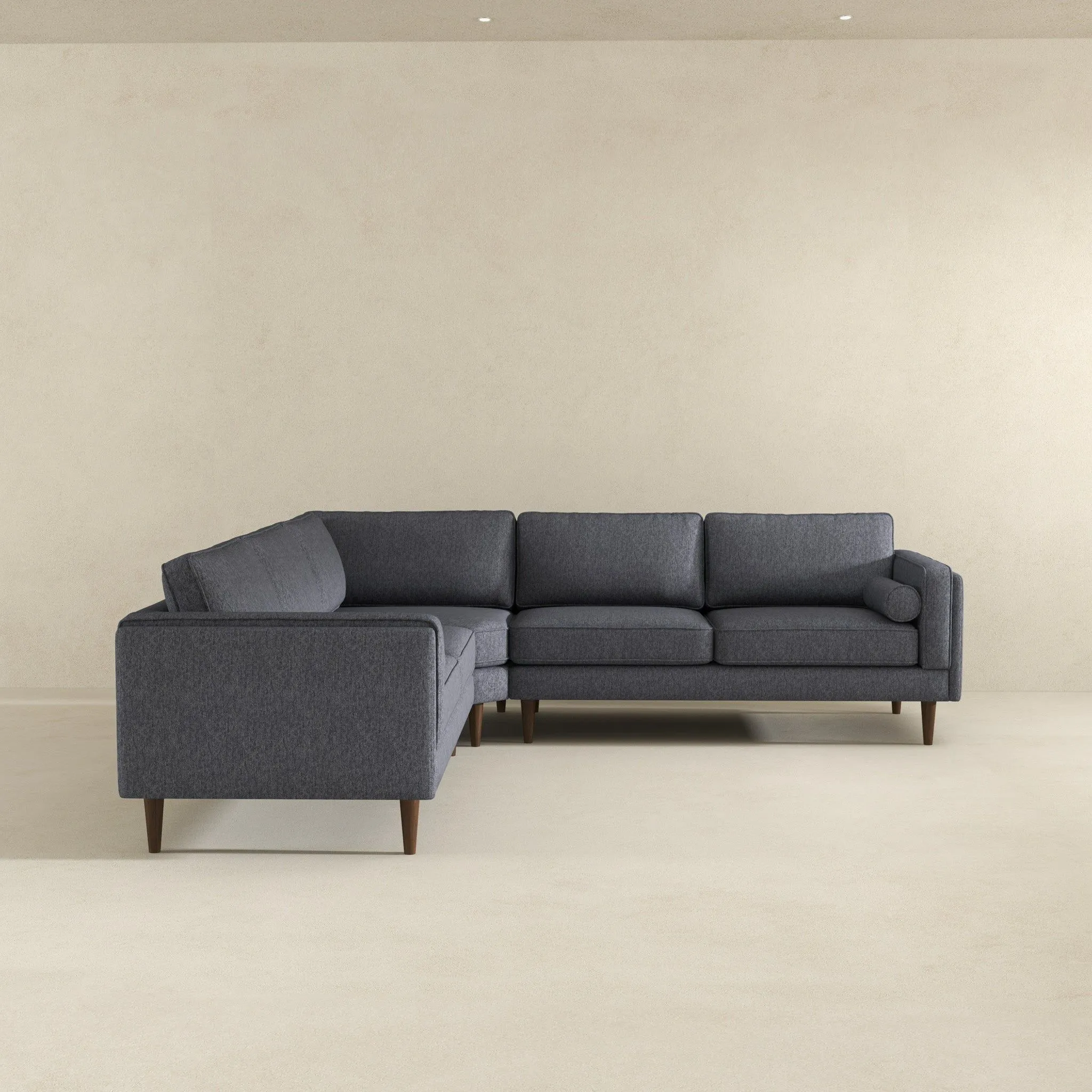 Amber - Velvet Corner Sectional Sofa by Couch.com
