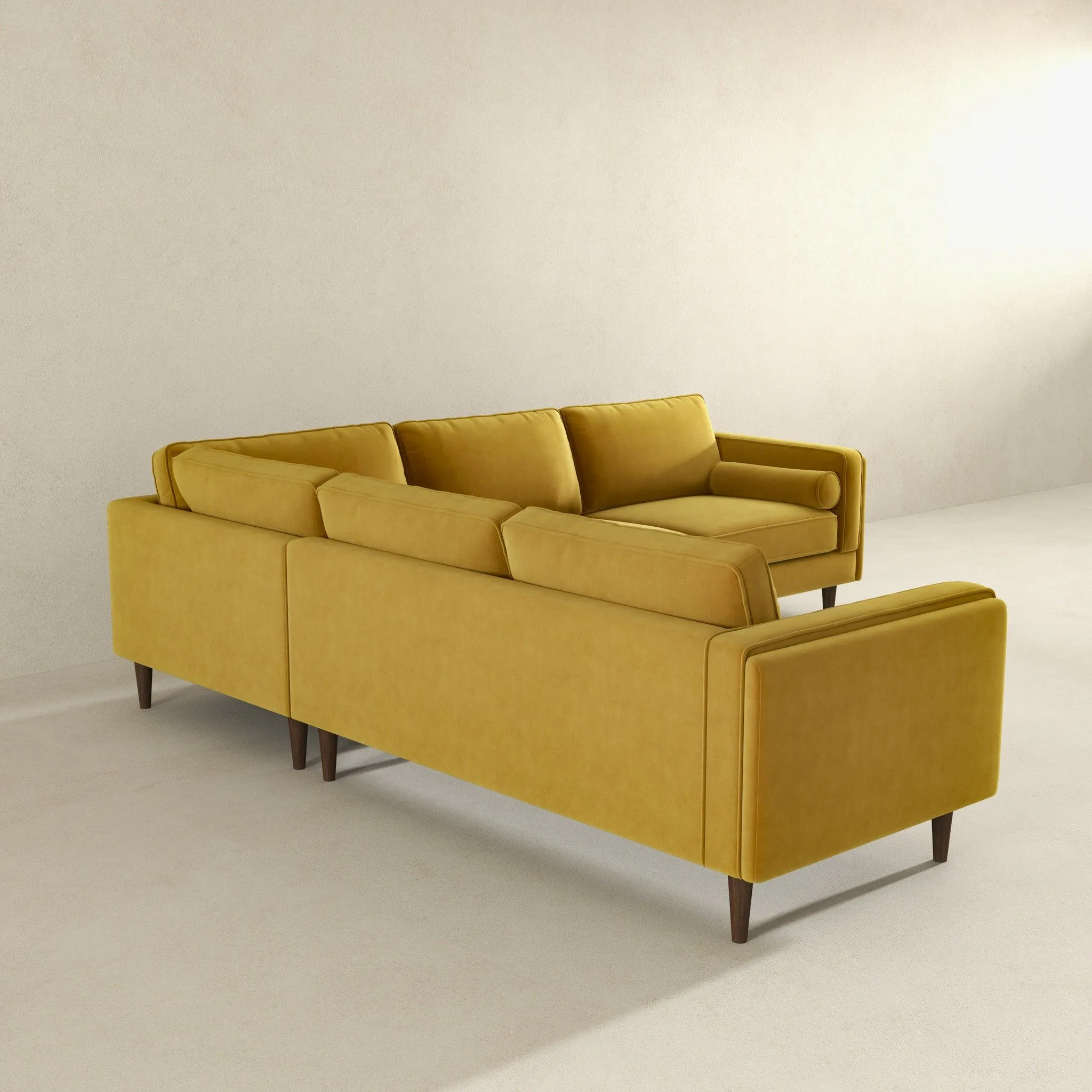 Amber - Velvet Corner Sectional Sofa by Couch.com