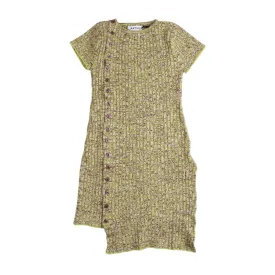 ASYMMETRIC BUTTON DRESS AVO