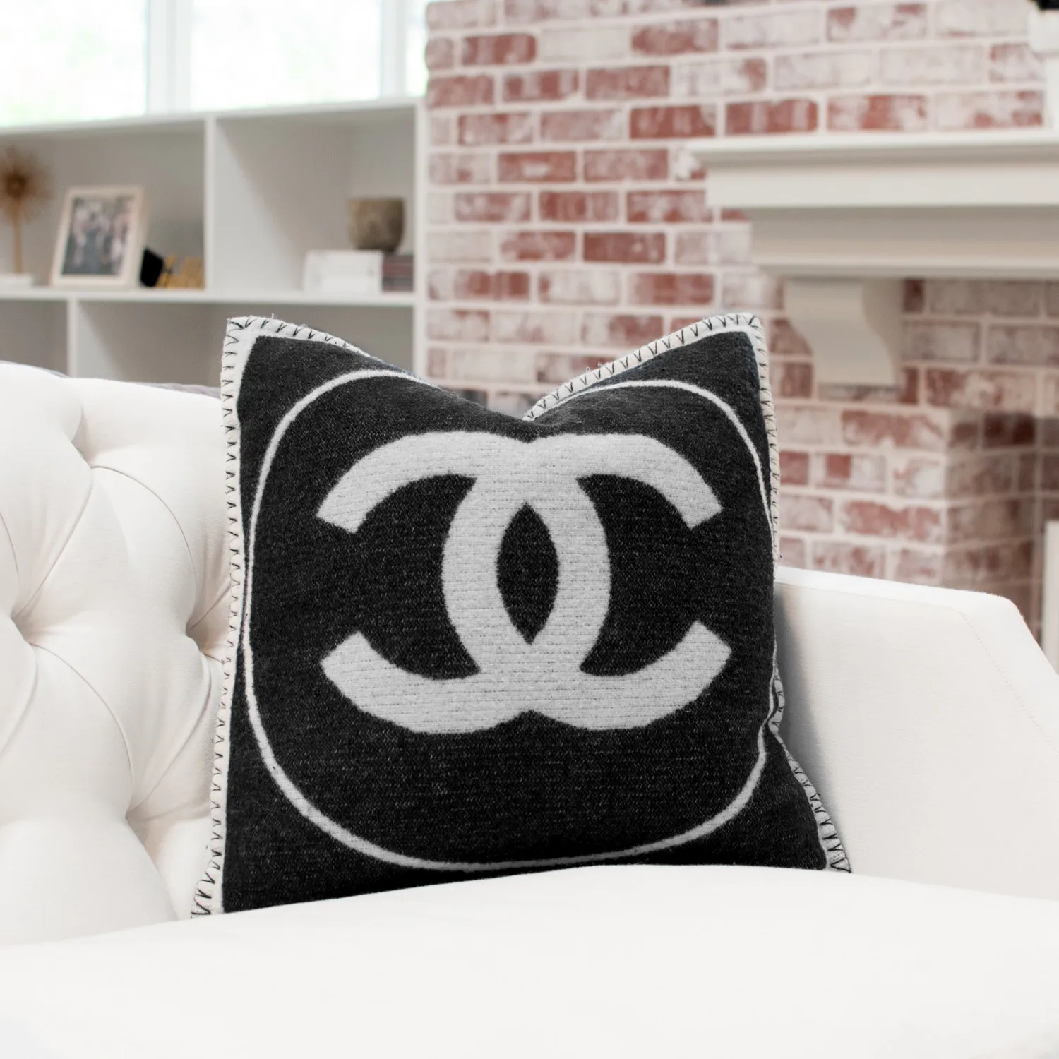 Authentic Chanel Throw Pillow