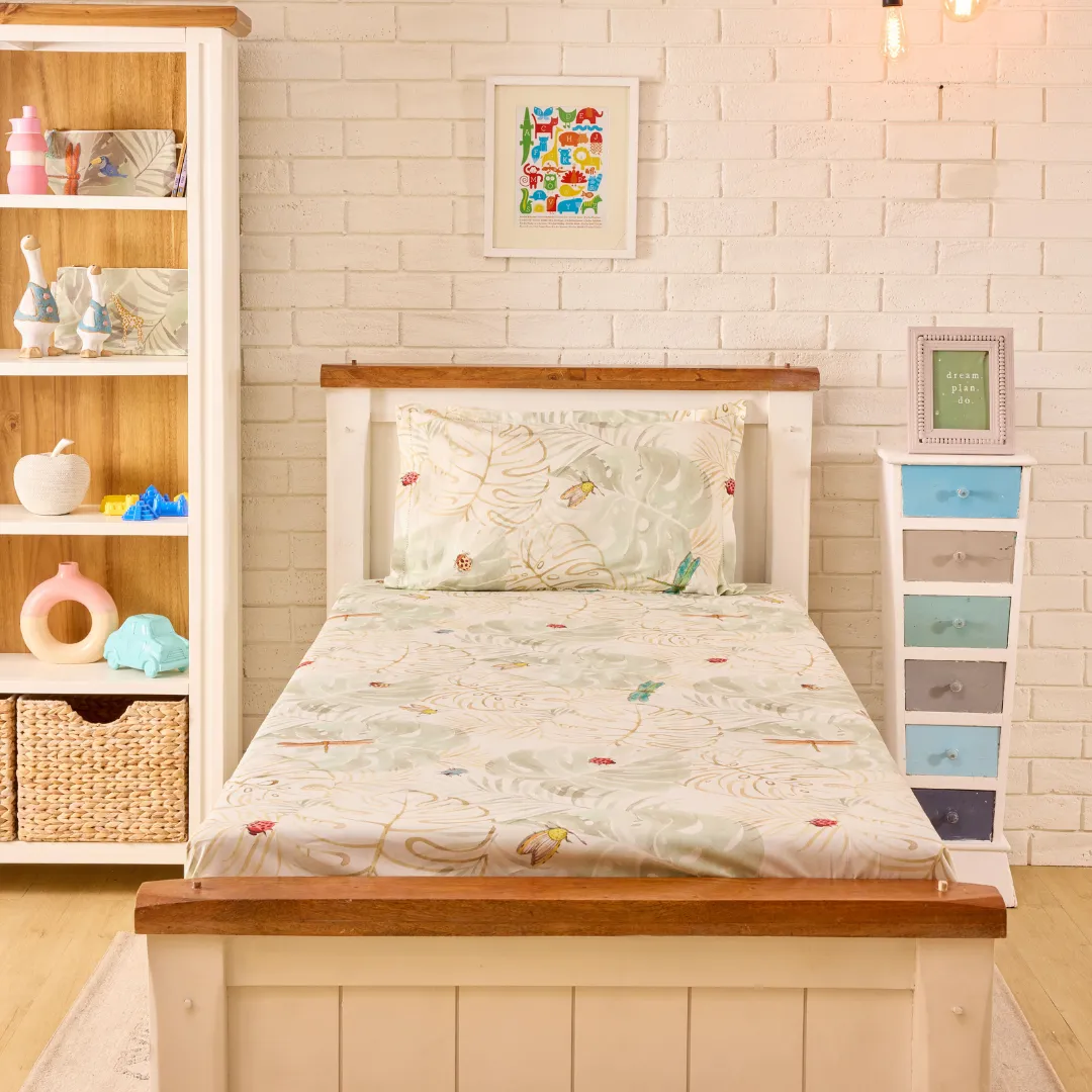 Baby It's a Wild World Cord Print  Single / Double/ King Bed Sheet Set