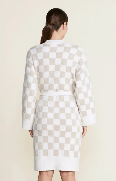 Barefoot Dreams CozyChic Cotton Checkered Robe