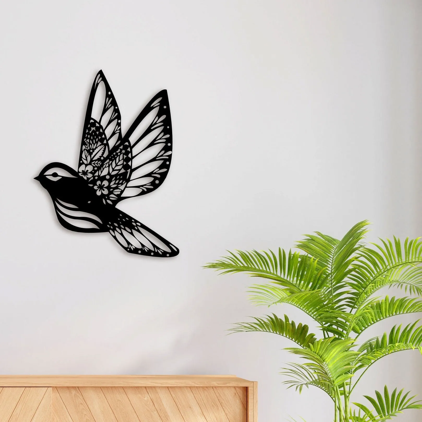Beautiful Flying Bird Metal Wall Art