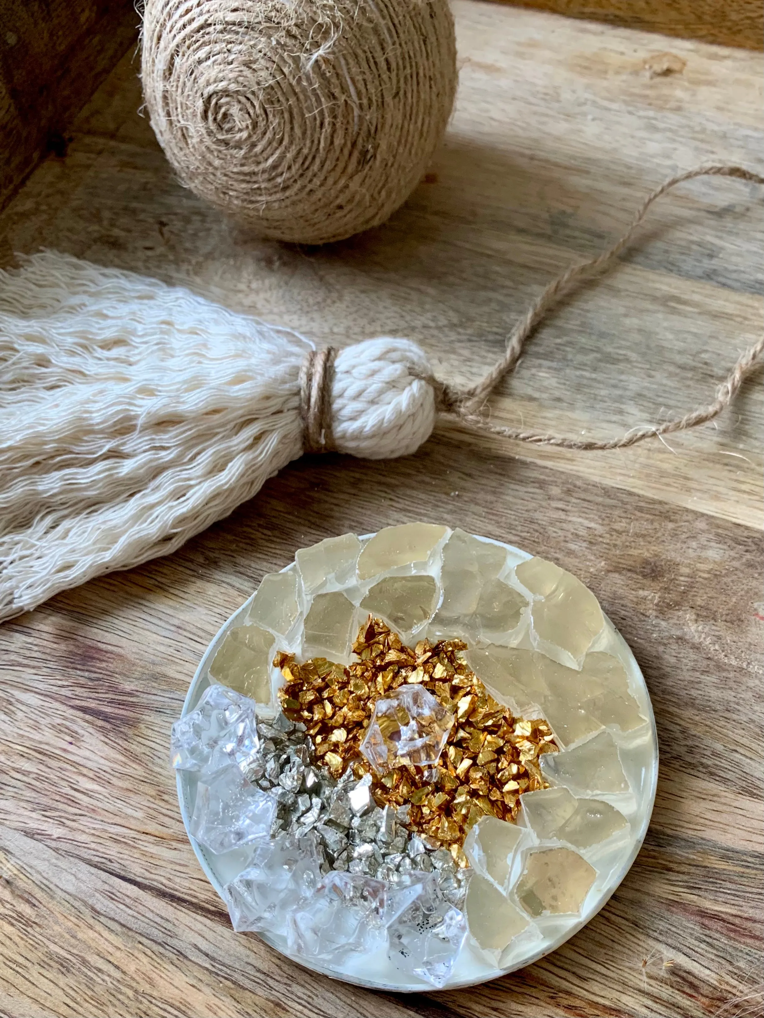 Boho Gold Medallion Art