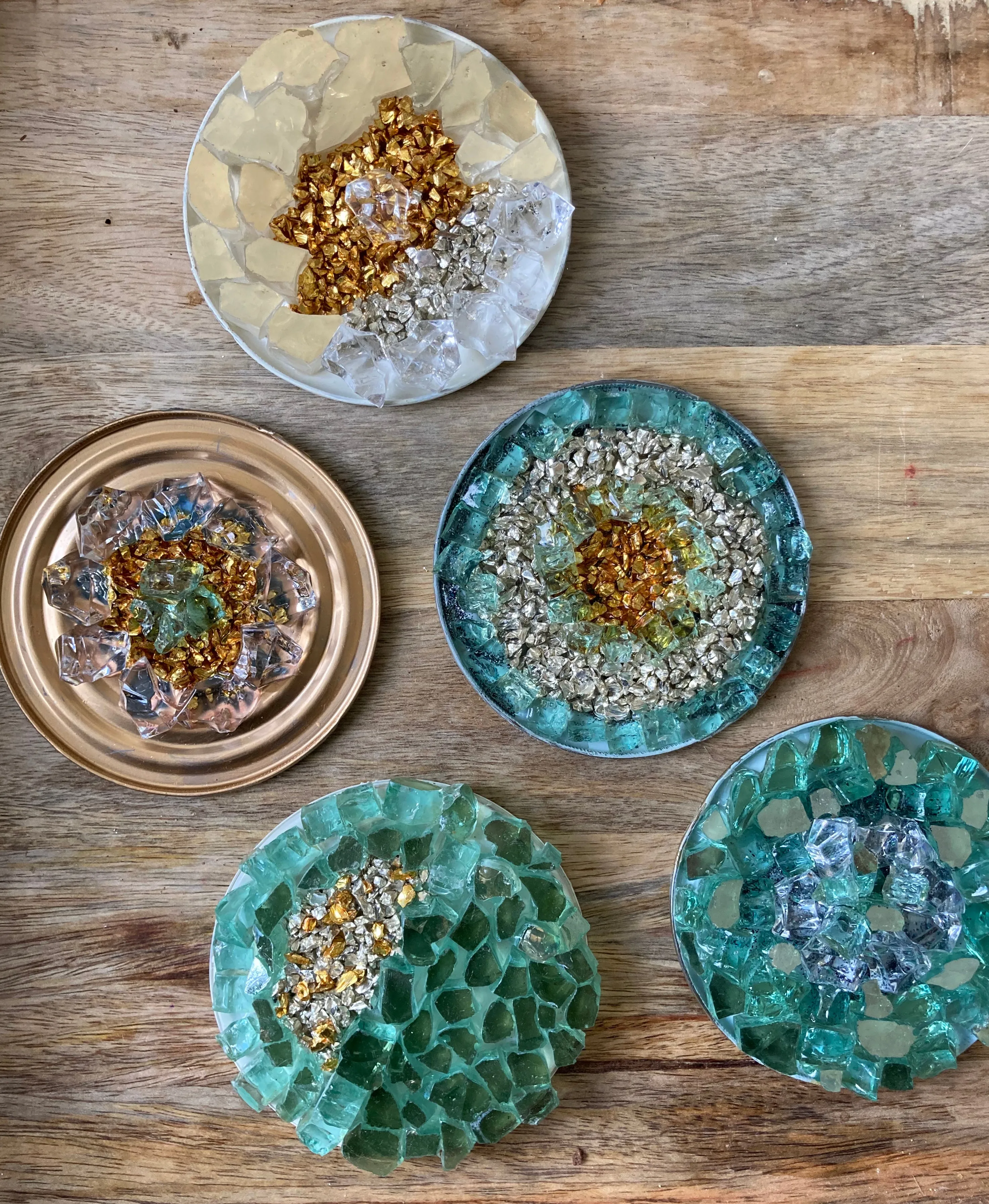 Boho Sea of Glass Wall Medallion art