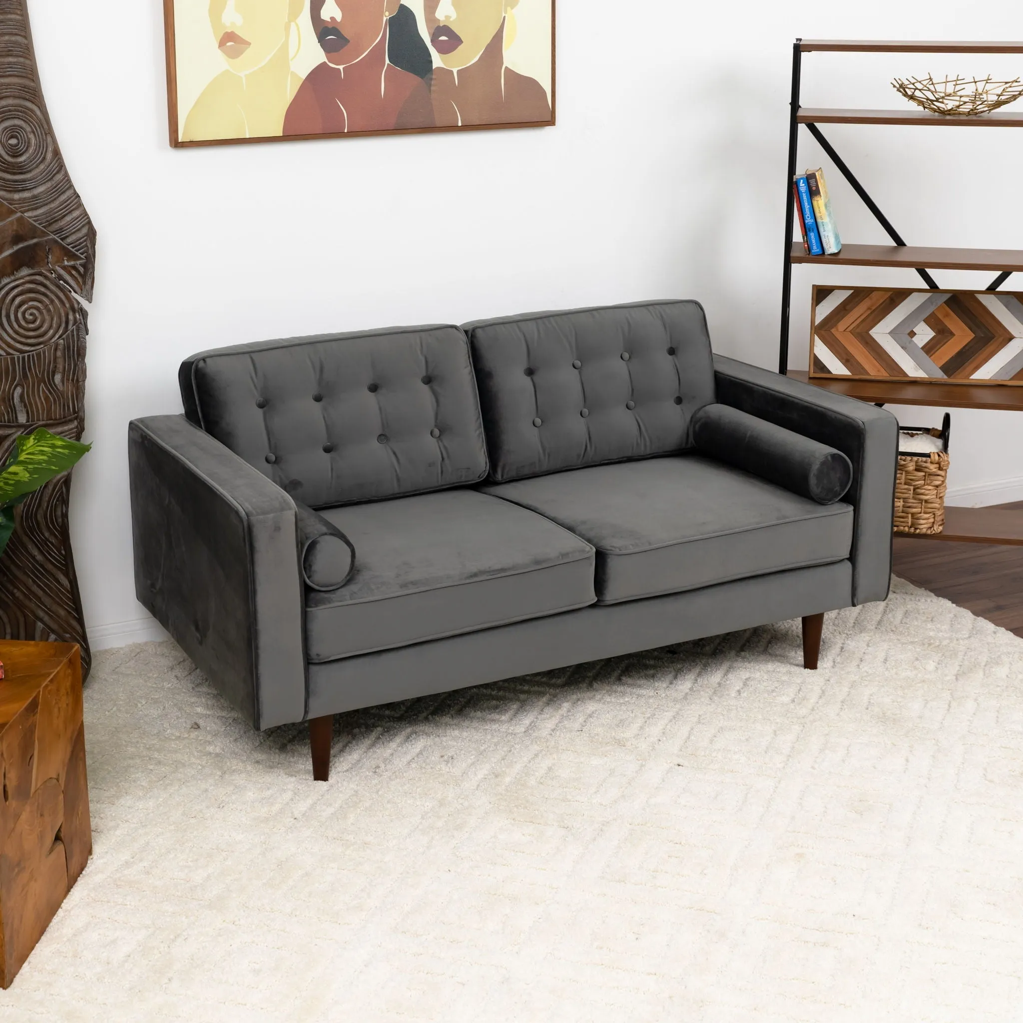 Casey - Velvet Loveseat by Couch.com