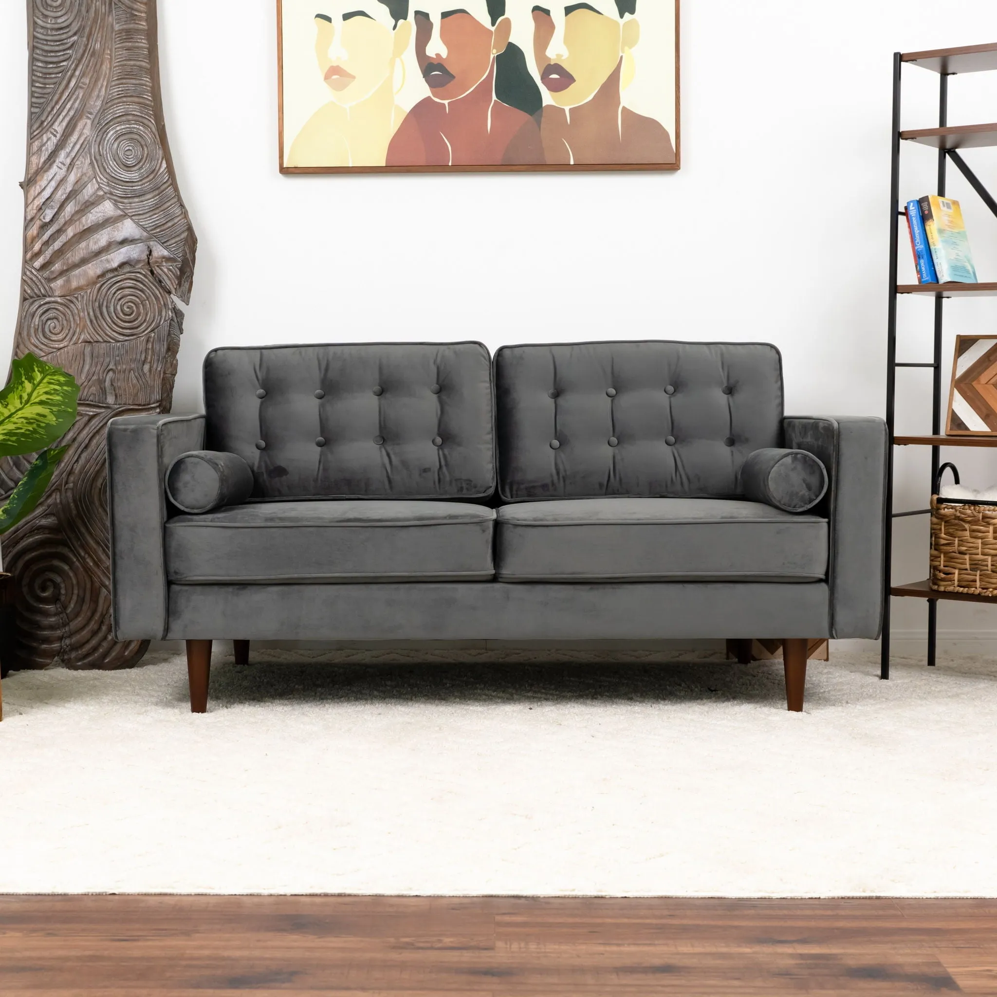 Casey - Velvet Loveseat by Couch.com