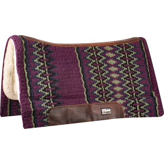 Cashel Blanket Top Performance 3/4" Fleece Bottom Pad- Purple