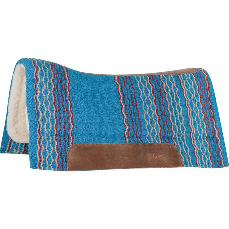 Cashel Blanket Top Performance 3/4" Fleece Pad- 34"X36" - Turquoise