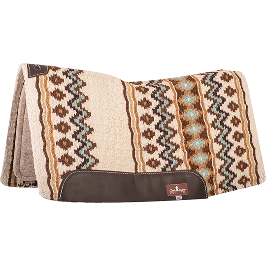 Classic Equine 3/4" ESP Contour Saddle Pad 32"x34"- Cream/Coffee
