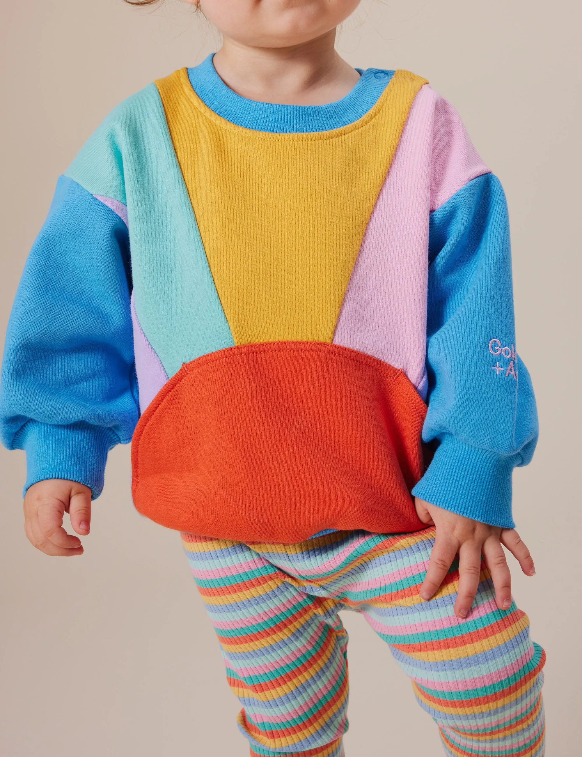 Goldie   Ace Candy Stripe Rib Leggings