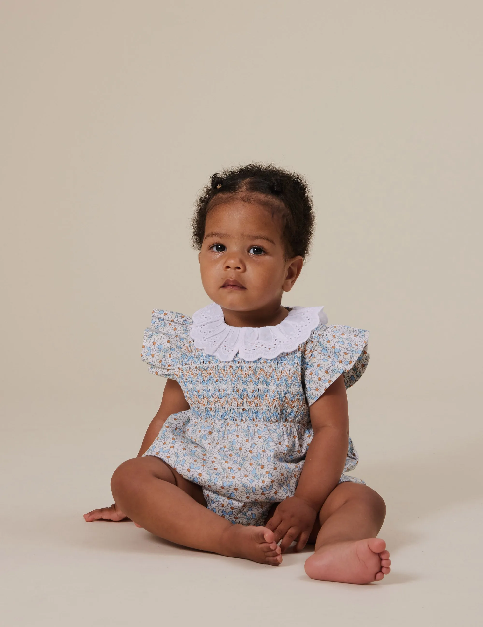 Goldie   Ace Lani Smocked Romper Sunny Floral
