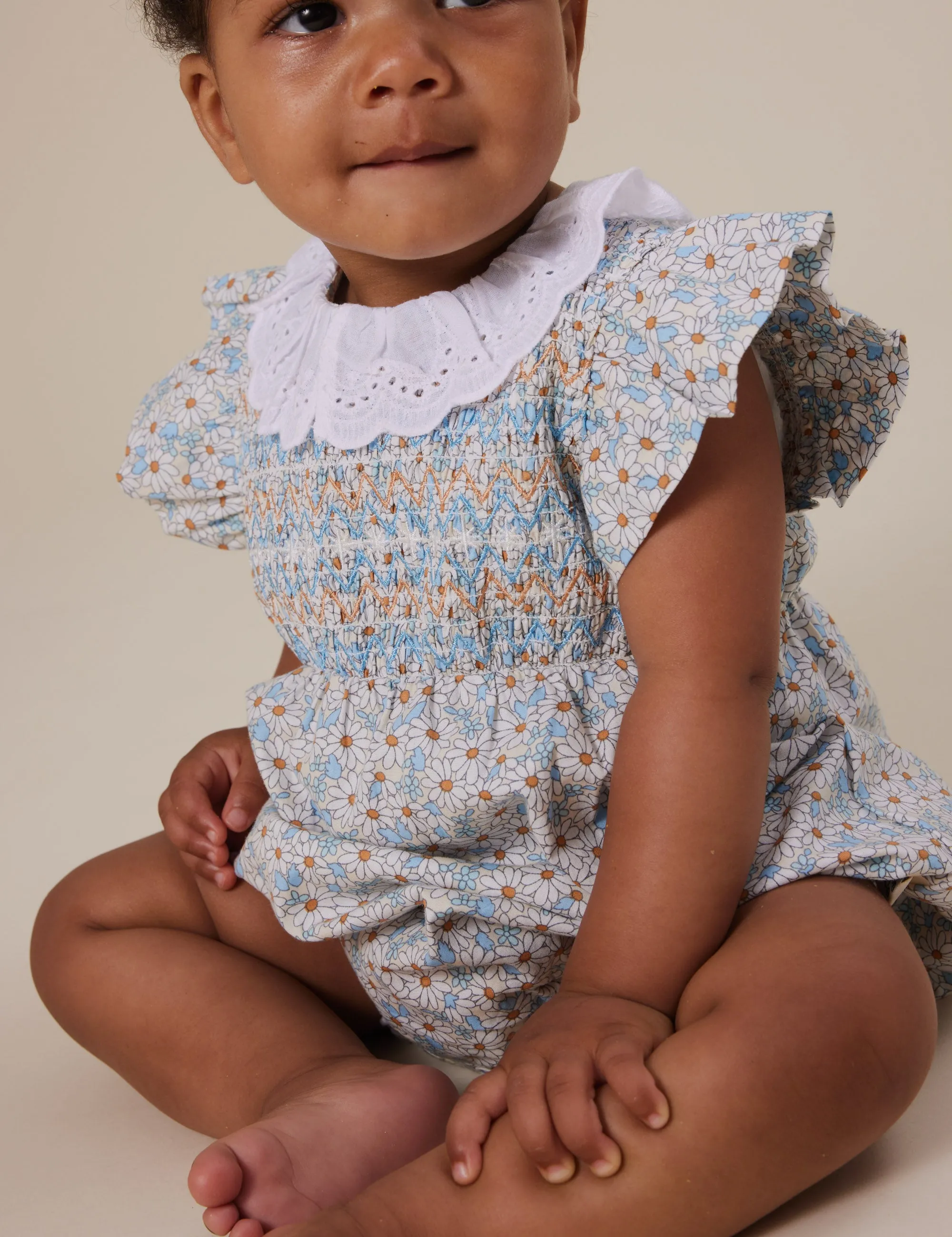 Goldie   Ace Lani Smocked Romper Sunny Floral