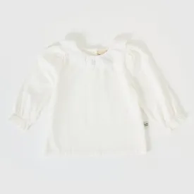 Goldie   Ace Laura Puff Sleeve Collar Long Sleeve Cream