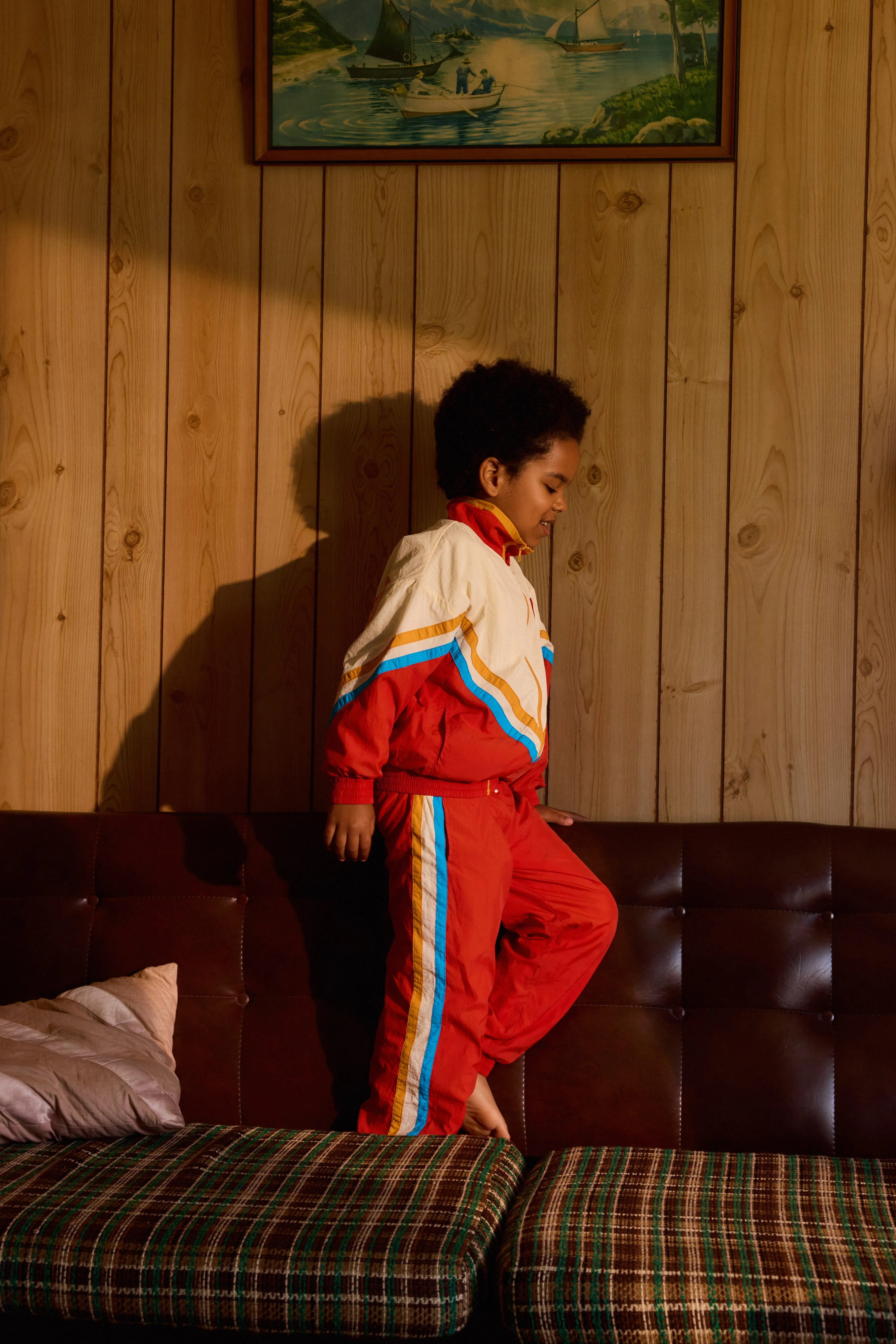 Goldie   Ace Retro Lightweight Sporty Pants Red
