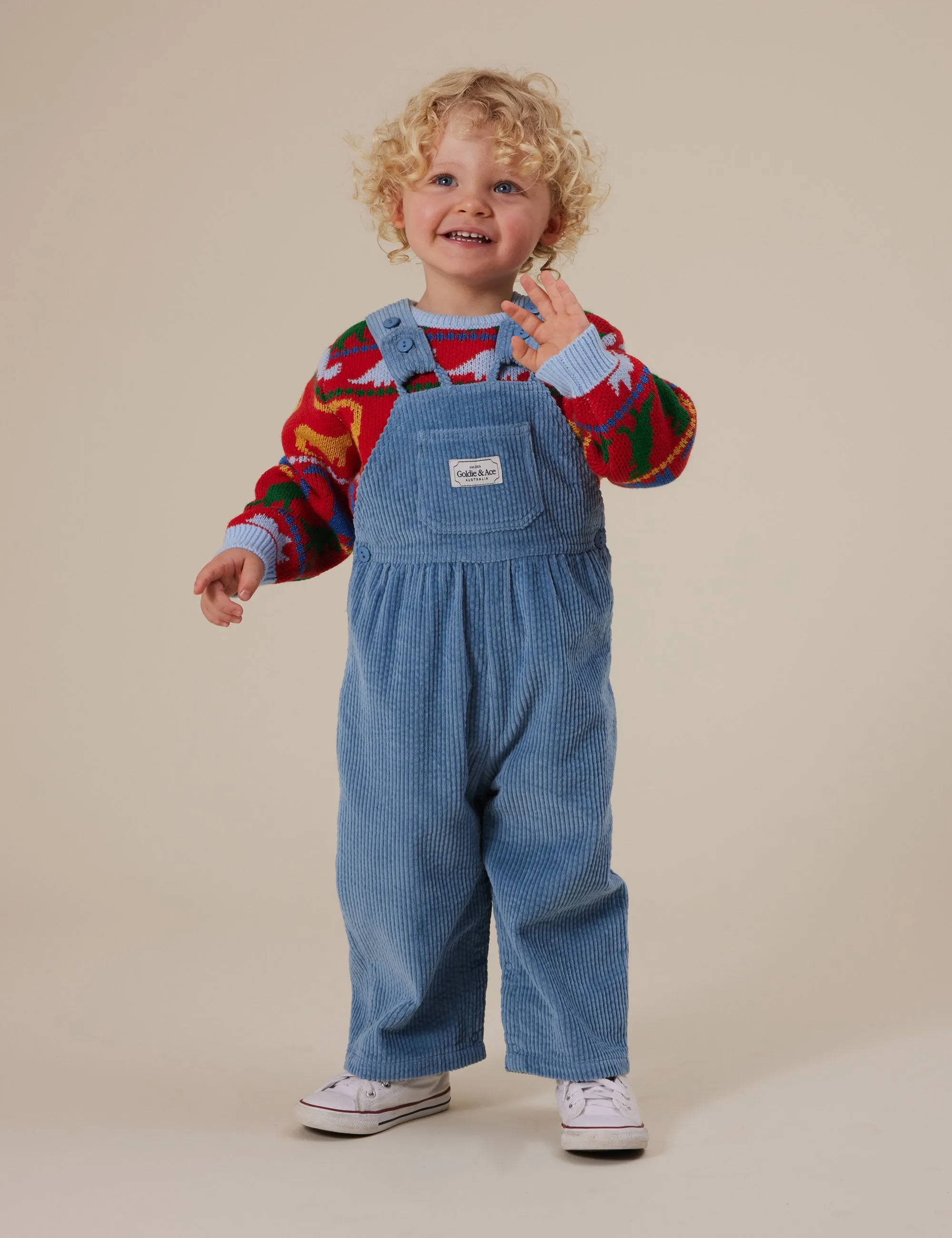 Goldie   Ace Sammy Corduroy Overalls Duck Egg
