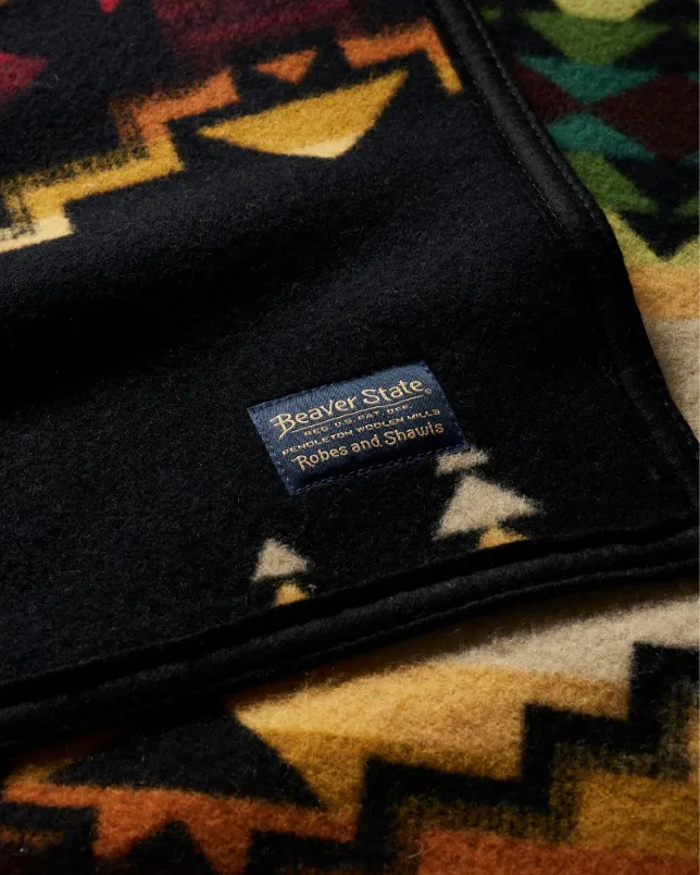 Jacquard Napped Robe<br>Four Corners
