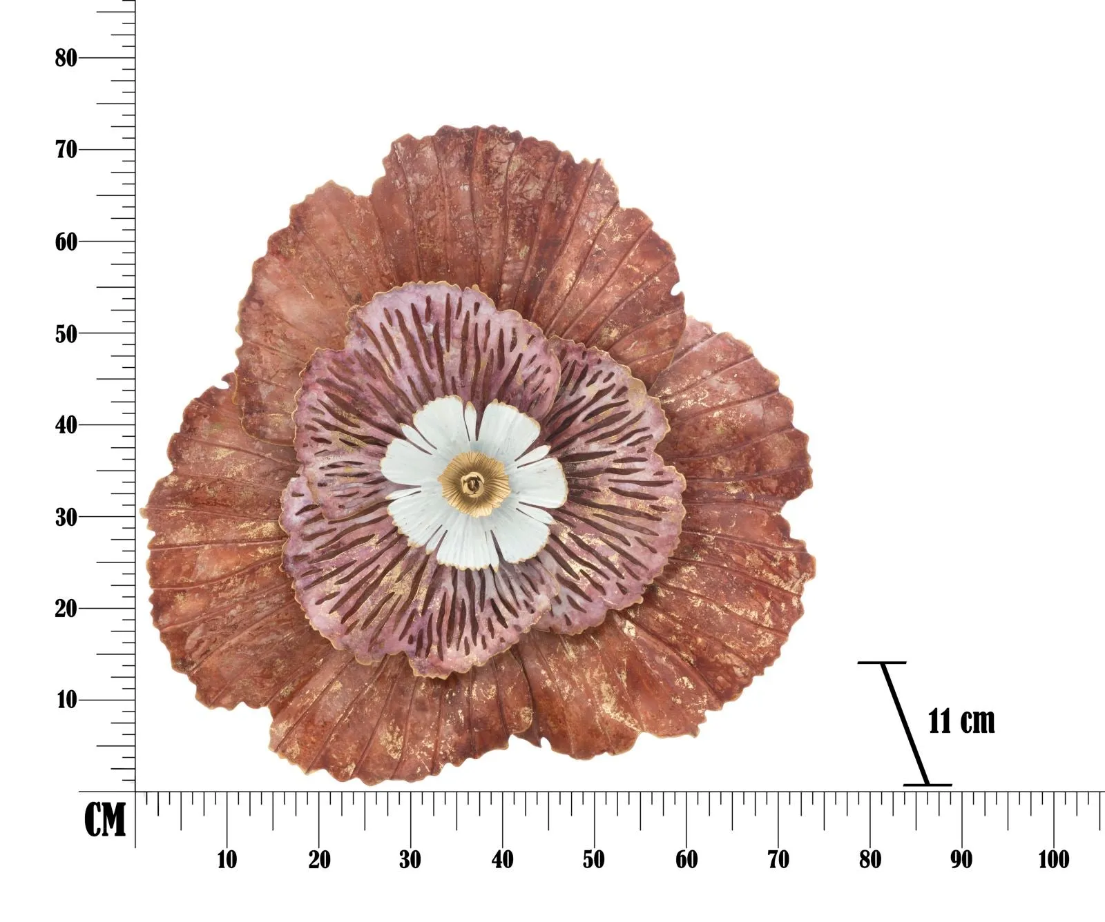 Large Red Flower Wall Decor