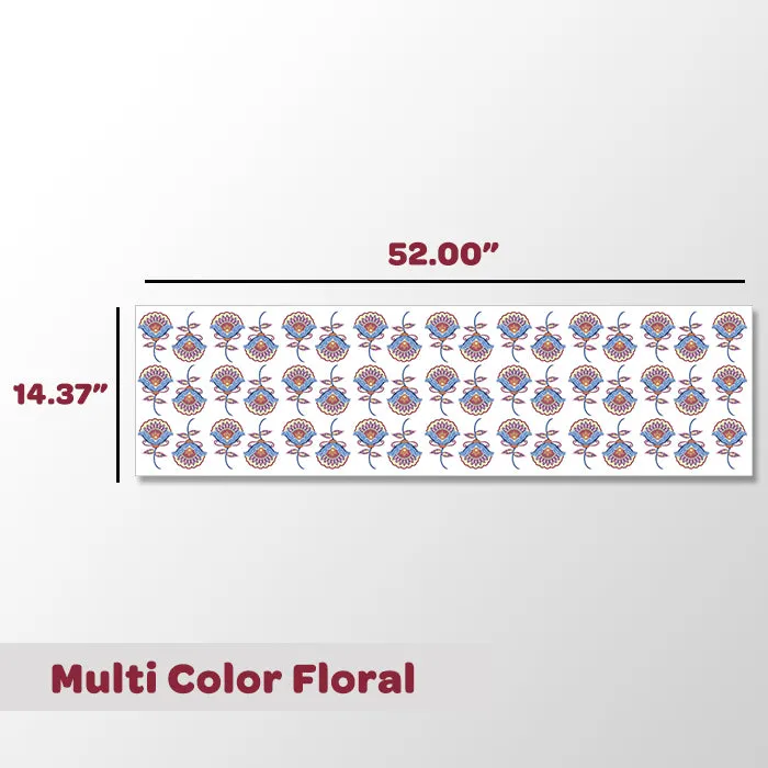 Multi Color Floral Mini Wall Art Stickers