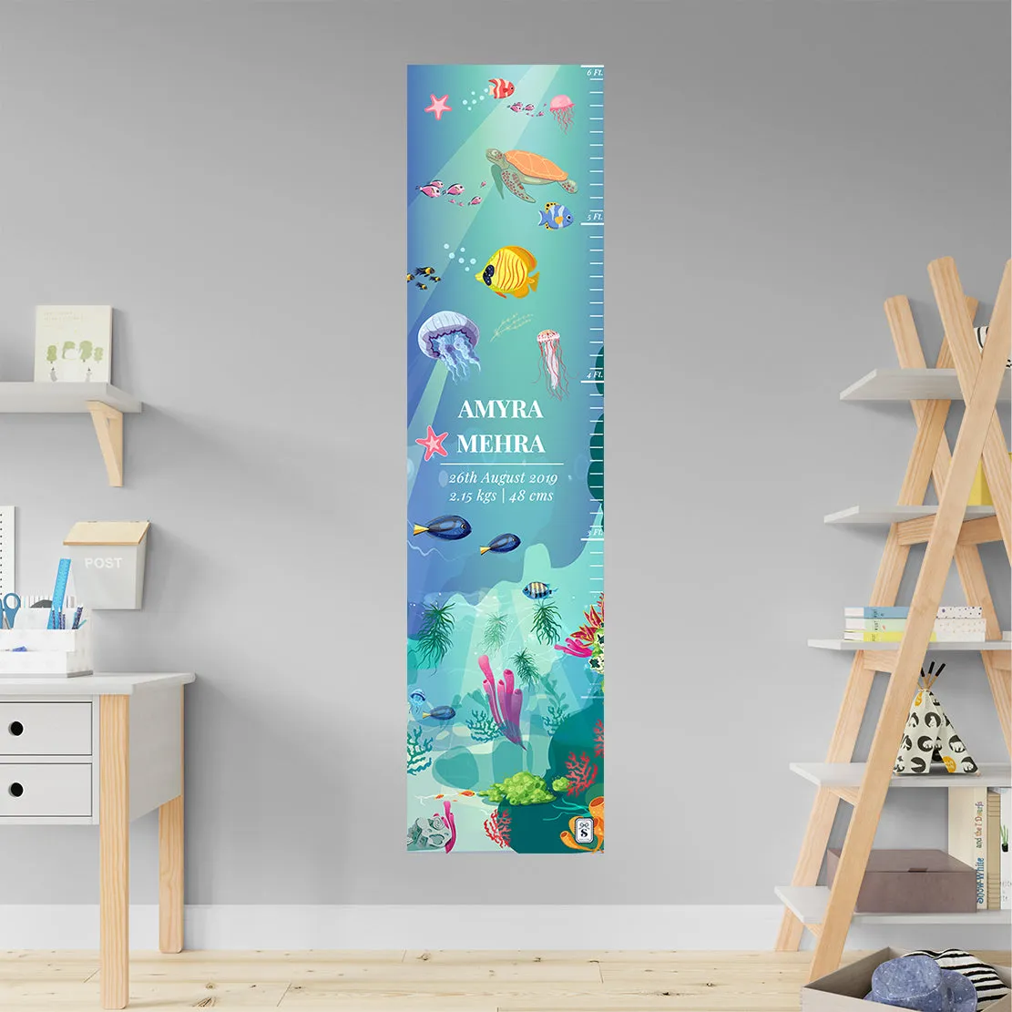 Ocean Bed Height Chart (kids)