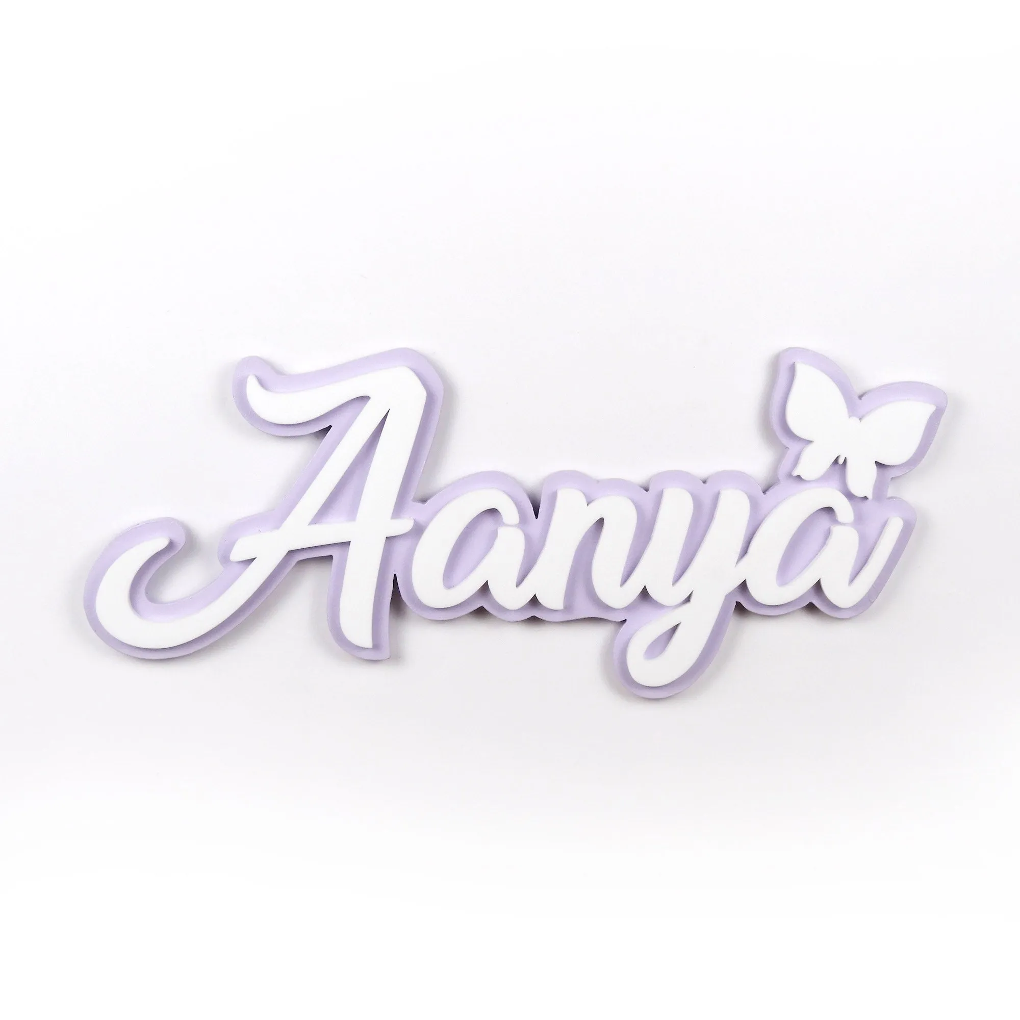 Personalised 3D Acrylic Name Plate - Butterfly