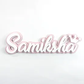 Personalised 3D Acrylic Name Plate - Crown