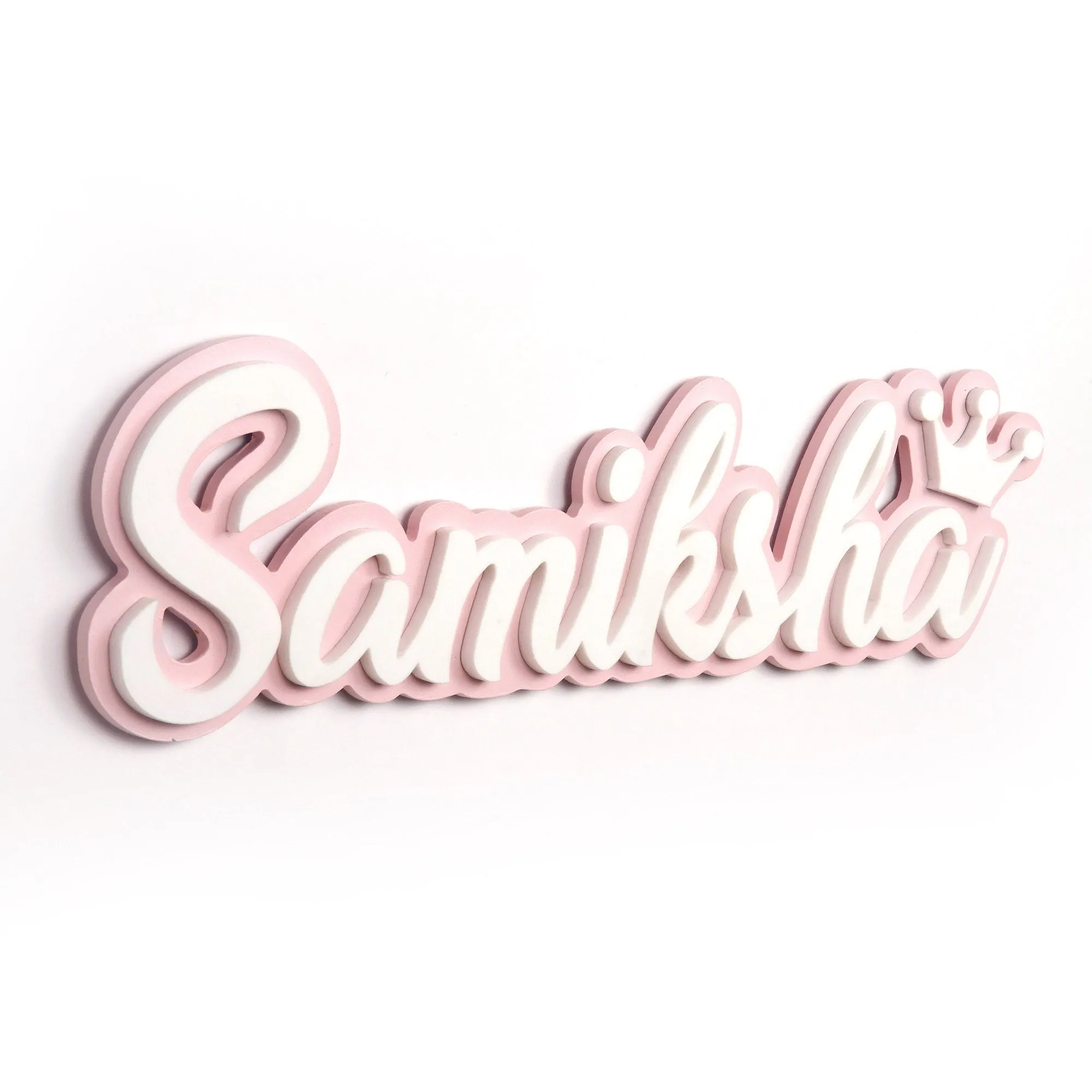 Personalised 3D Acrylic Name Plate - Crown