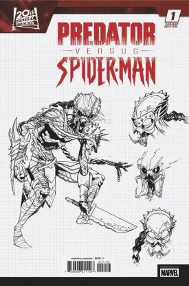 Predator vs. Spider-Man #1 Marcelo Ferreira Design 1:10 Ratio Variant