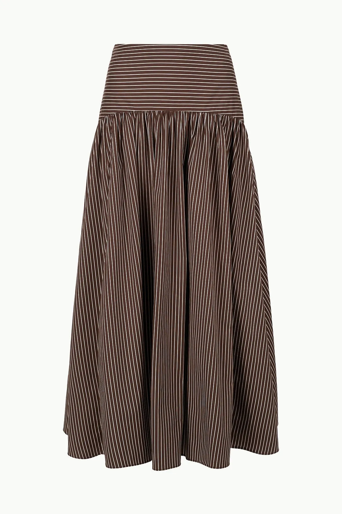 PROCIDA SKIRT | DARK OAK MICRO STRIPE