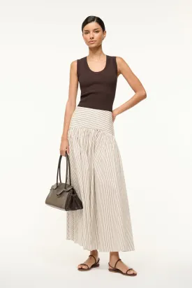PROCIDA SKIRT | IVORY DARK OAK MICRO STRIPE