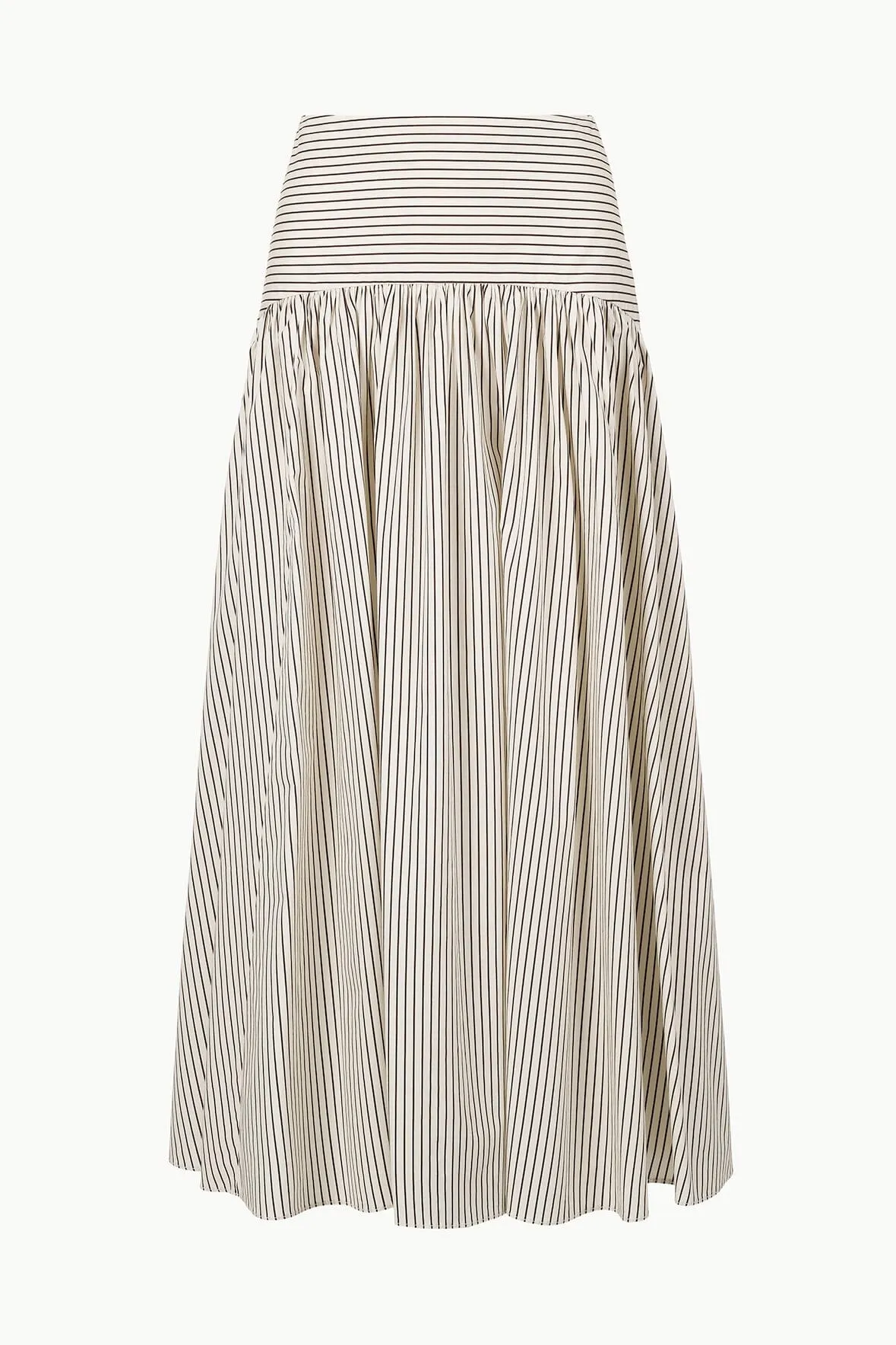 PROCIDA SKIRT | IVORY DARK OAK MICRO STRIPE