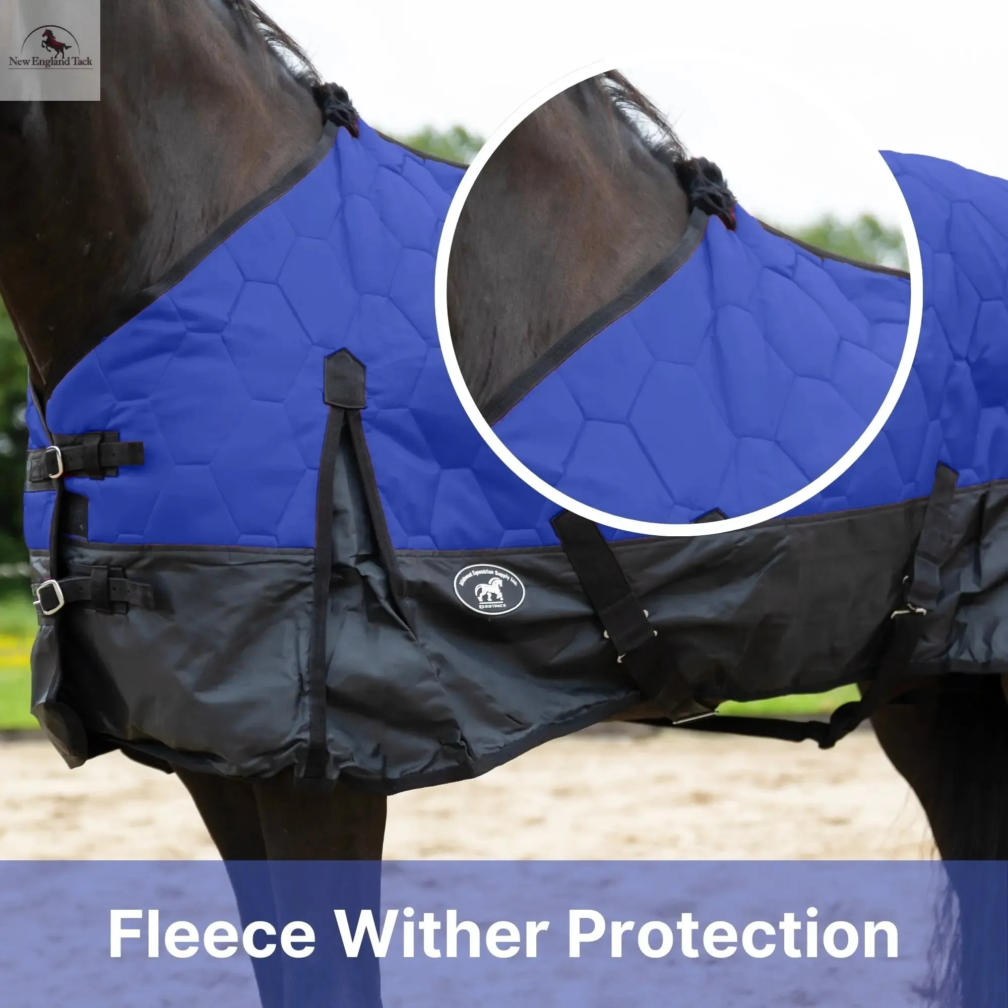 Resistance  420 Denier Quilted Nylon Horse Stable Blanket 200gm Polyfill