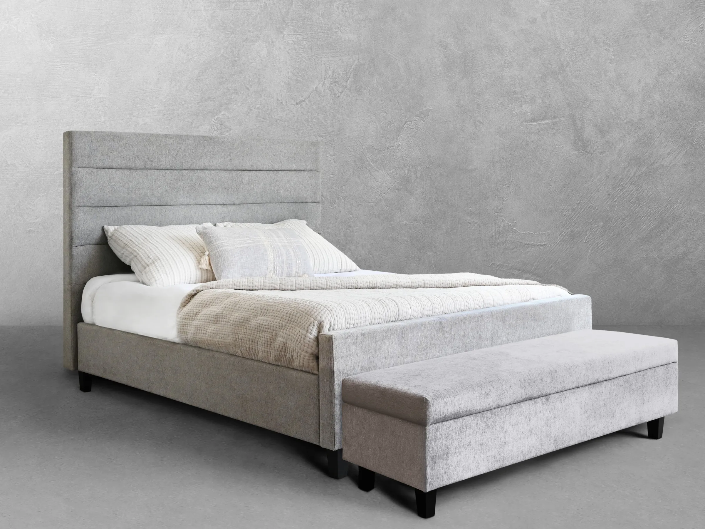 Seneca Upholstered Bed & Bench