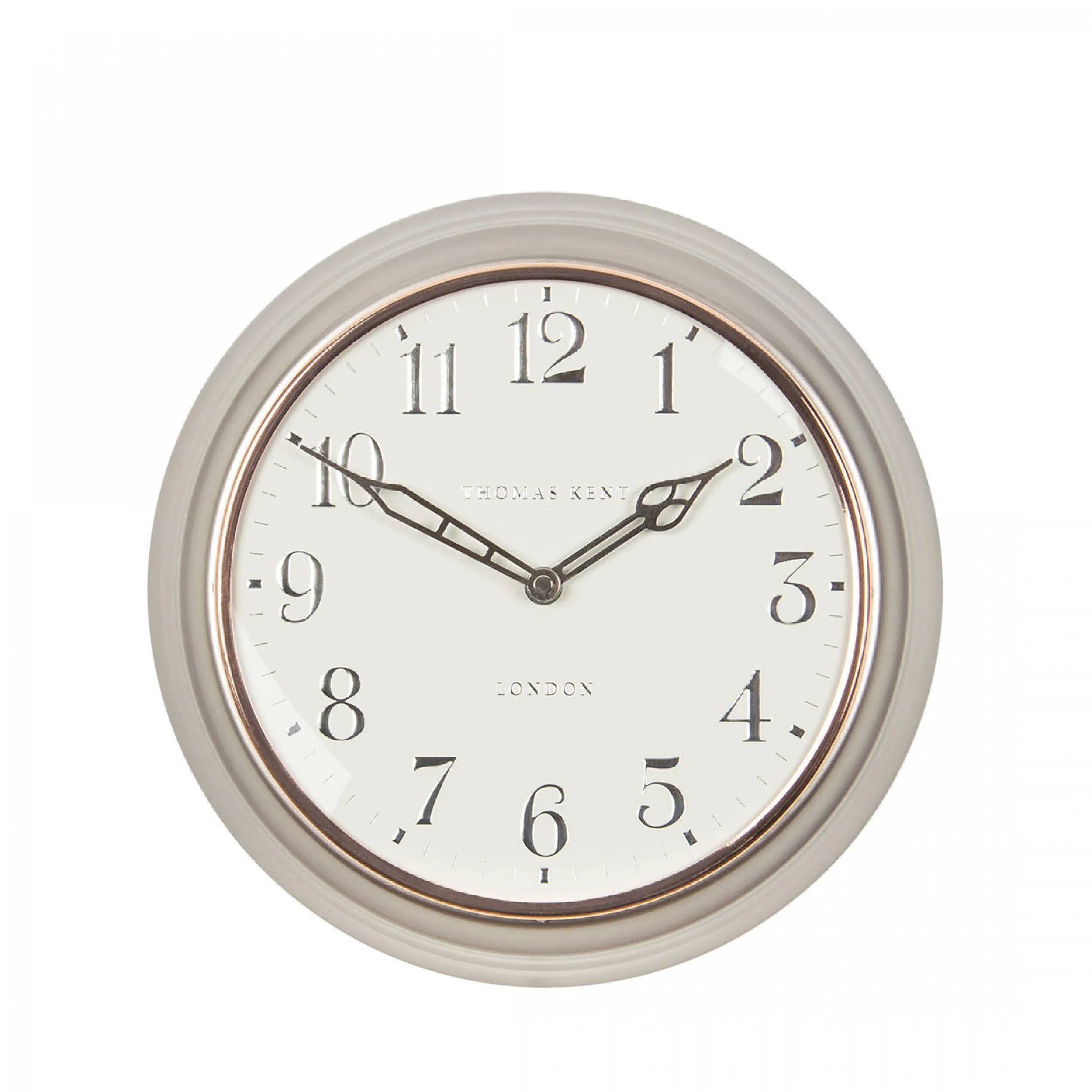 Thomas Kent Campbell Wall Clock - Pewter 12"